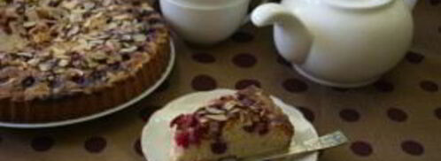 пирог с миндалем и вишней. Шаг 7