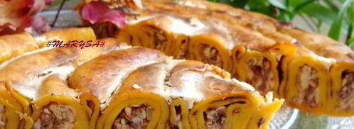 пирог-улитка из тыквенных блинчиков. Шаг 13