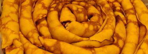 пирог-улитка из тыквенных блинчиков. Шаг 9