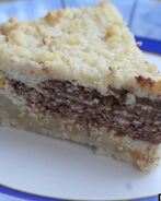 Полосатый пирог песочное тесто с творогом