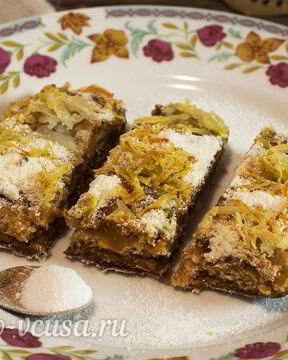 Постный тыквенный пирог