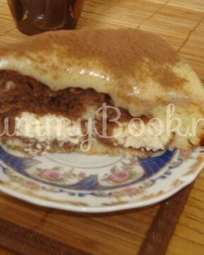 Шоколадно-творожный пирог