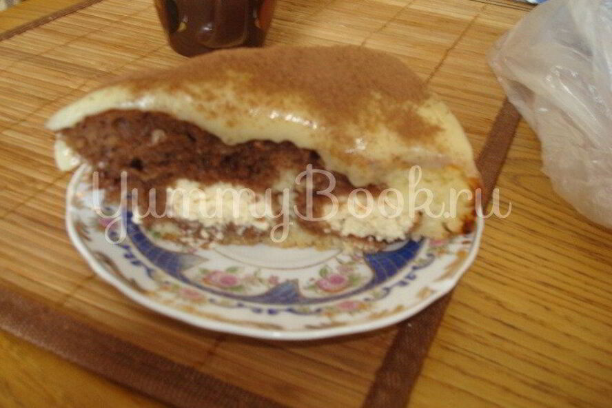 Рецепт шоколадна-творожного пирог