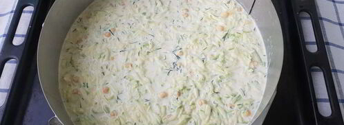 заливной пирог с кабачками и кукурузой. Шаг 4