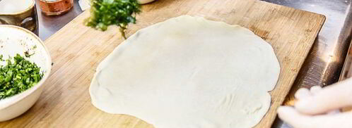 кутабы с зеленью. Шаг 8