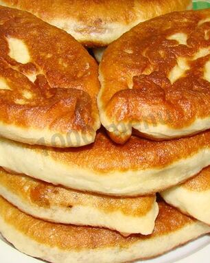 Пирожки на кефире без дрожжей жареные