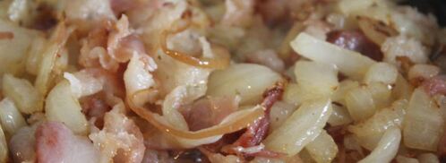 пирожки с гречкой, беконом и яйцом. Шаг 4