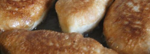 пирожки с гречкой, беконом и яйцом. Шаг 10