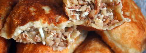 пирожки с гречкой, беконом и яйцом. Шаг 11