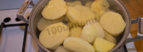 пирожки с картошкой на кефире на сковороде. Шаг 3