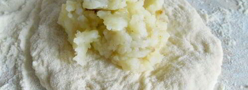 жареные пирожки с картофелем и баклажанами. Шаг 9