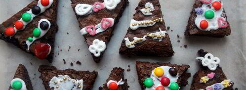 пирожное christmas tree brownies. Шаг 8