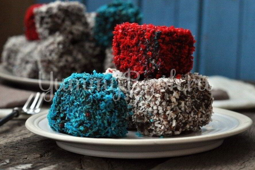 Рецепт пирожных ламингтон