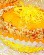 Полезное миндальное пирожное с хурмой