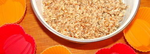 полезное миндальное пирожное с хурмой. Шаг 4