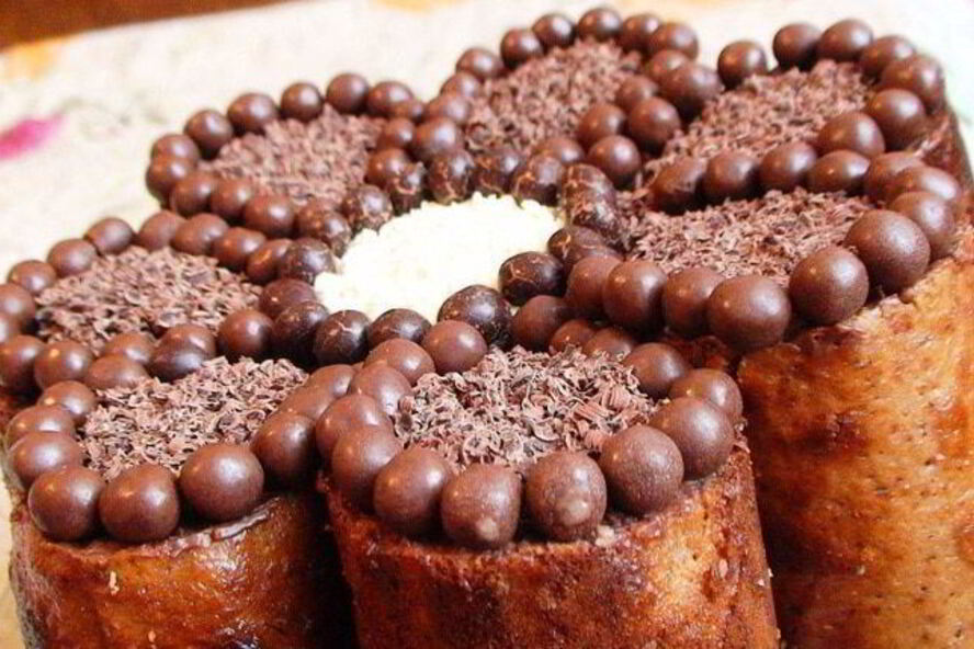 Рецепт торта-пирожного цветочек