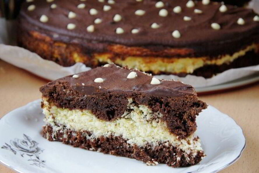 Рецепт творожно-кокосового брауни