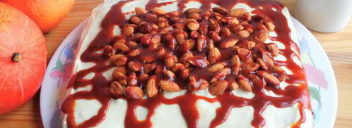 тыквенные пирожные с миндалем и соленой карамелью. Шаг 24