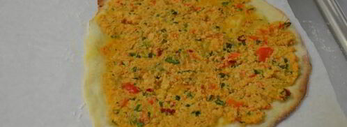 домашний турецкий лахмаджун пицца с фаршем. Шаг 11