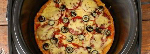 пицца из слоеного теста в мультиварке. Шаг 12