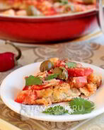 Пицца на кефире на сковороде