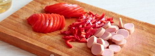 пицца на кефире на сковороде. Шаг 9