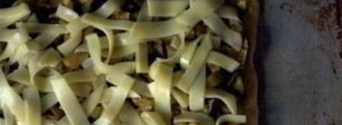 пицца с баклажанами и оливками. Шаг 4