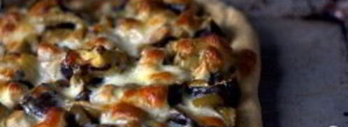 пицца с баклажанами и оливками. Шаг 5