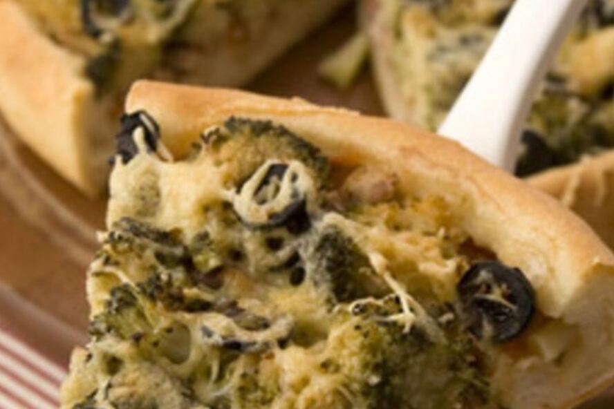 Рецепт пиццы с морепродуктами и брокколи