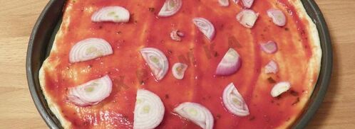 пицца с морепродуктами в духовке. Шаг 8