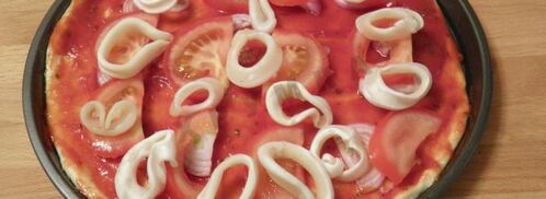 пицца с морепродуктами в духовке. Шаг 10