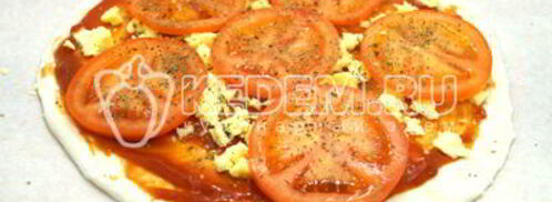 пицца с помидорами. Шаг 12