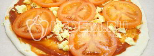 пицца с помидорами. Шаг 11