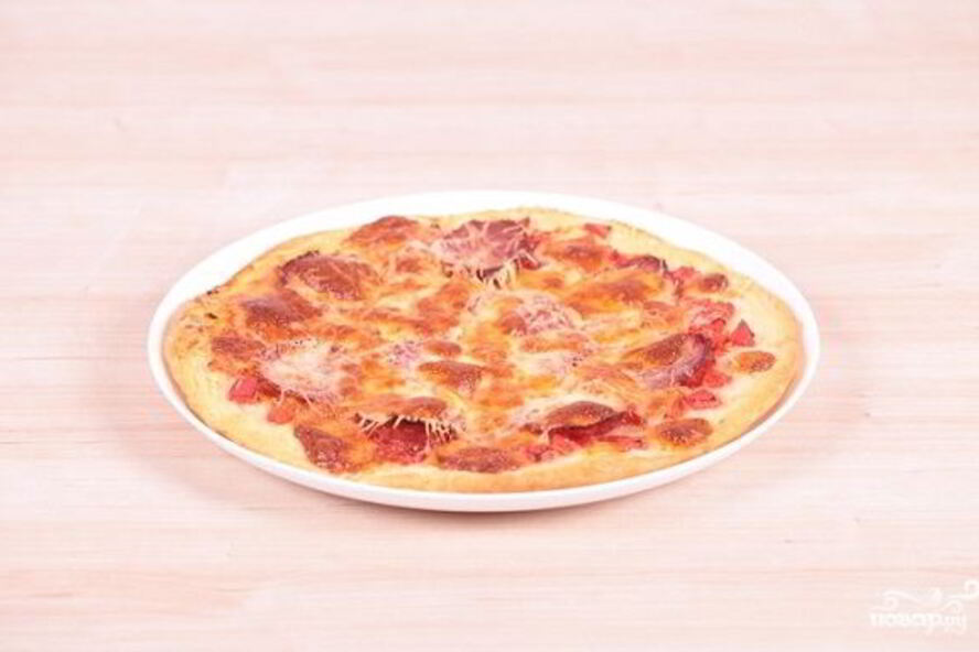 Рецепт пиццы с салями