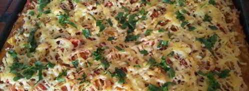 пицца с шампиньонами. Шаг 6