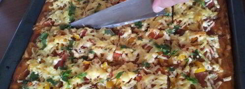 пицца с шампиньонами. Шаг 7