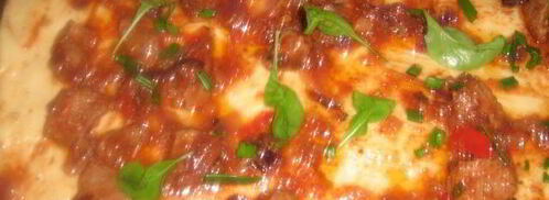 пицца с телятиной в пикантном соусе. Шаг 4