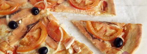 пицца со слабосоленой семгой. Шаг 5