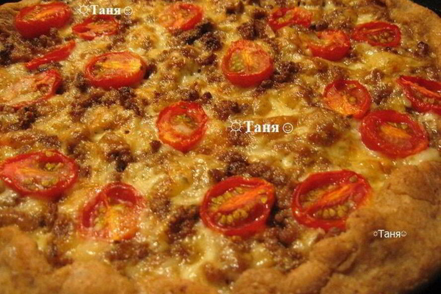 Рецепт пиццы в глубокой посуде многослойная