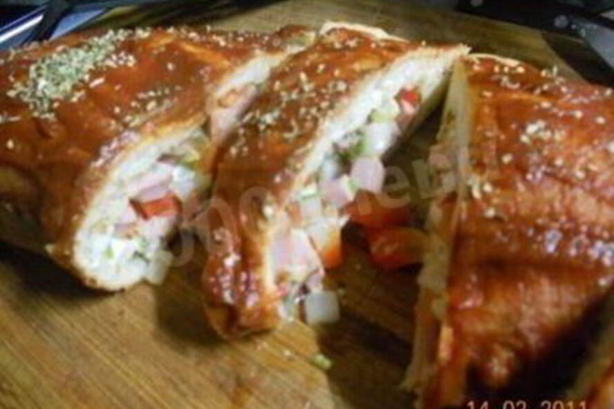 Рецепт закрытой пиццы кальцоне в духовке