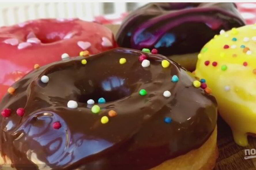 Рецепт американских пончиков, покрытых шоколадом