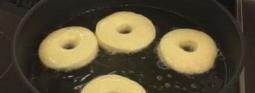 американские пончики, покрытые шоколадом. Шаг 8