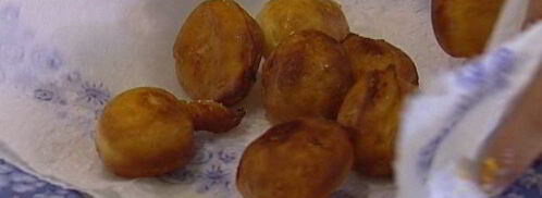 апельсиновые пончики с шоколадным соусом. Шаг 9