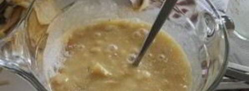 банановые пончики с арахисовой глазурью. Шаг 4