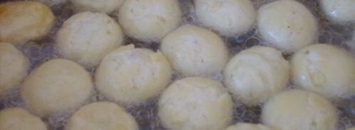 пончики картофельные со смородиновым соусом. Шаг 7