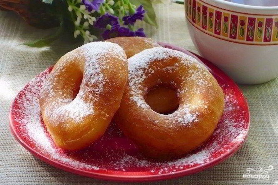 Рецепт пончиков на дрожжах жареные