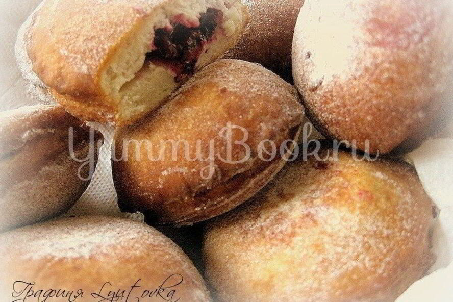 Рецепт пончиков с вишней