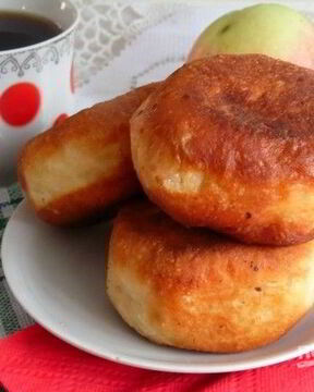 Пончики с яблочной начинкой