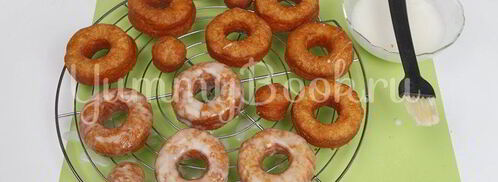 пончики сахарные с глазурью. Шаг 8