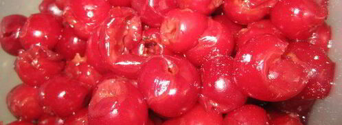 творожные пончики с вишней. Шаг 7